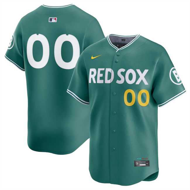 Men%27s Boston Red Sox ACTIVE PLAYER Custom Green 2025 City Connect Limited Stitched Baseball Jersey->customized nba jersey->Custom Jersey